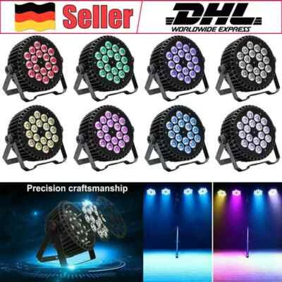 8X 270W LED Par Scheinwerfer 18 LED Strahler RGBW DMX512 Strobe Bühnenlicht - Bild 1 von 4