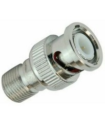 Image of BNC Plug to F- Type connector Socket Adaptor Convertor Pack 10