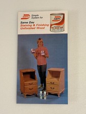 Deft Vinyl Stains Product Brochure Stain Swatches DIY Instructions Vintage 1968