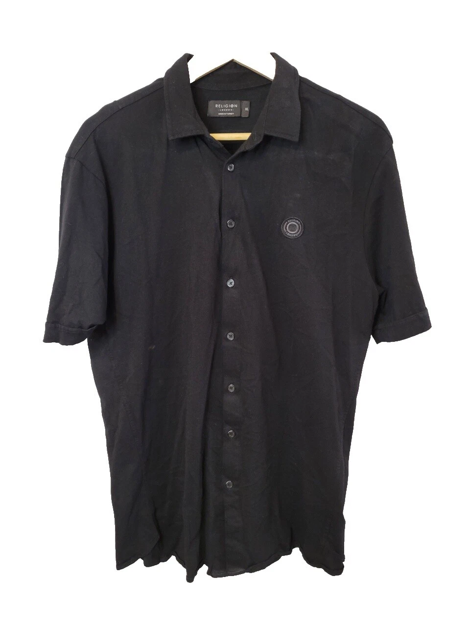 Religion Regular Size Black Shirts for Men