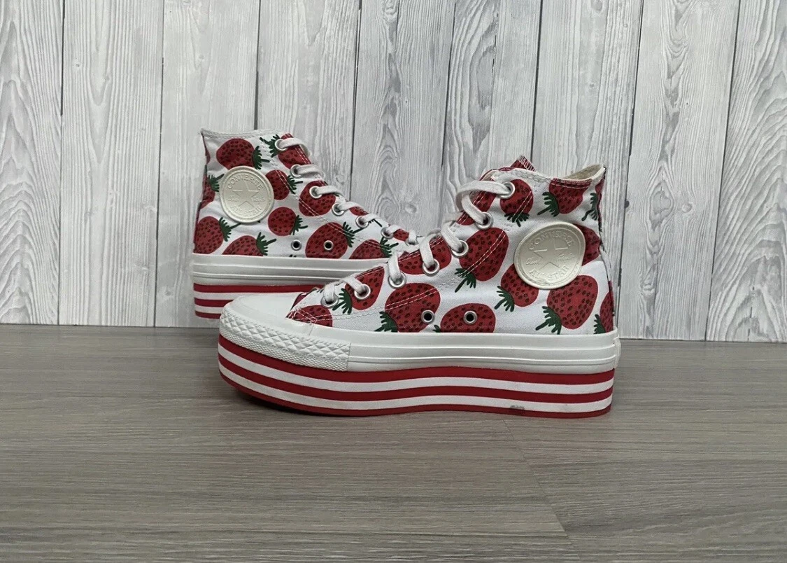 Strawberry platform converse cheap