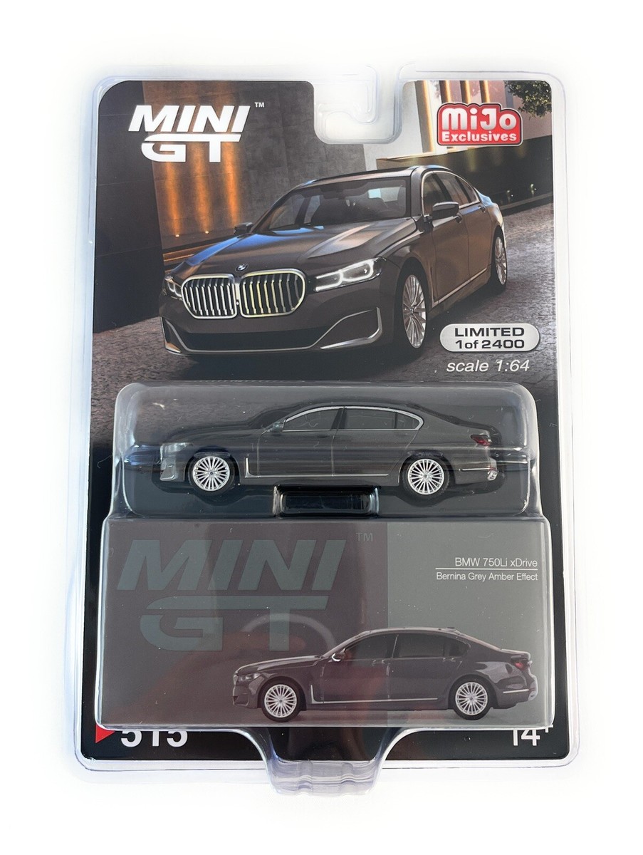 MINI GT 1:64 BMW 750 Li xDRIVE BERNINA GREY AMBER EFFECT MODEL