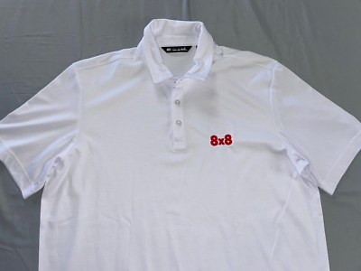 Travis Mathew Poly-Cotton Pique Polo Golf Shirt. 8X8 Stitched