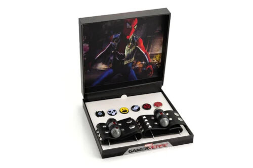 Marvels Spider-Man exklusives Spider-Punk Web-Shooter Armbänder & Emaille Pin Set - Bild 1 von 7