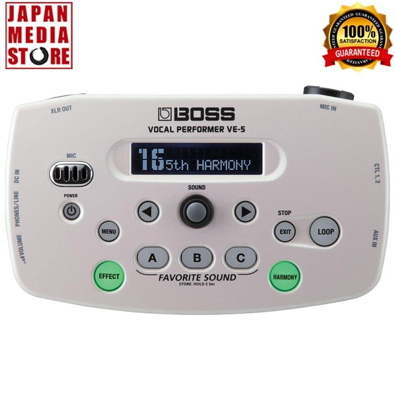 BOSS Vocal Performer VE-5 all付属品元箱 Boss VE-5 Vocal Performer Effects Processor White Brand New Box