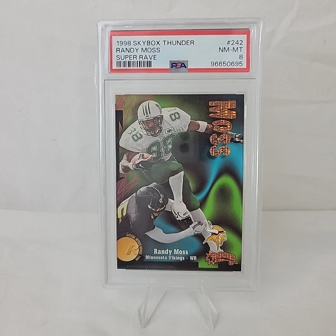 Mikey the Breaker's 1998 Skybox Thunder Randy Moss Super Rave PSA