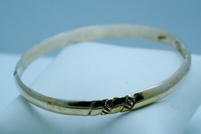 STERLINGSILBER ARMREIF ARMBAND MIT MUSTER 6,75'' #FMN459
