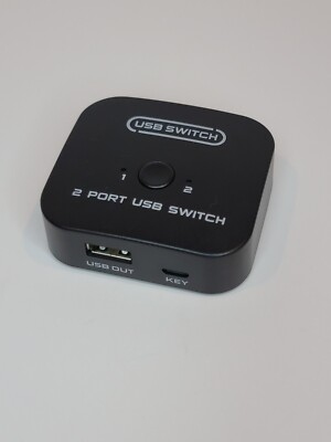 USB Switcher Adapter 2 Ports Shared Controller Splitter For Printer USB 2.0 Hub 