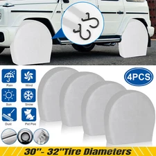 Set of 4 Waterproof 30"- 32" Wheel Tire Cover RV SUV Truck Trailer Sun Protector