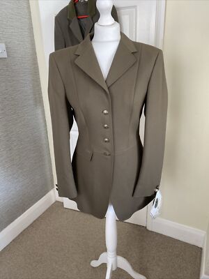Brandneu mit Etikett Pikeur Dianna hellbraune Dressurjacke Größe 40 (UK 12-14) UVP 152 £