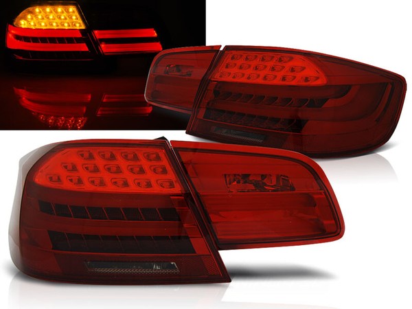 LED Lightbar RüCkleuchten FüR BMW E92 Coupe Bj. 2006-2010 Rot/Smoke-image