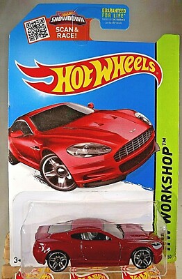 2015 Hot Wheels #250 HW Workshop-Then and Now ASTON MARTIN DBS Dark Red w/Pr5 Sp