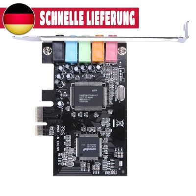 PCI Express x1 PCI-E 5.1ch CMI8738 Chipsatz Audio Digital Soundkarte