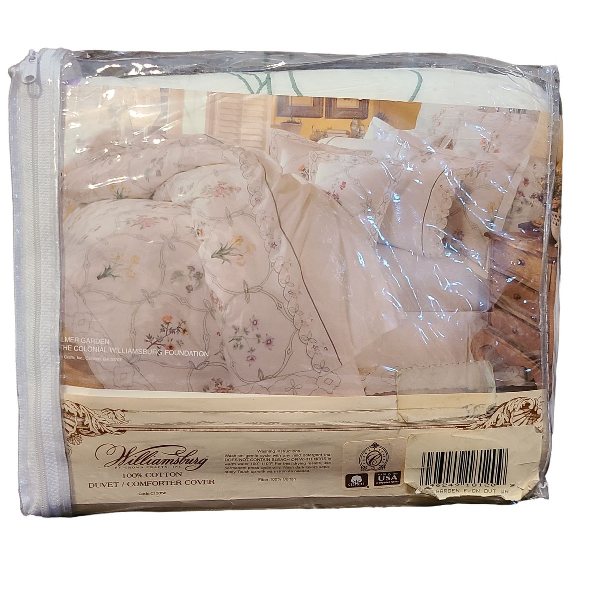Crown Crafts Williamsburg Full / Queen Duvet Comforter Cover 