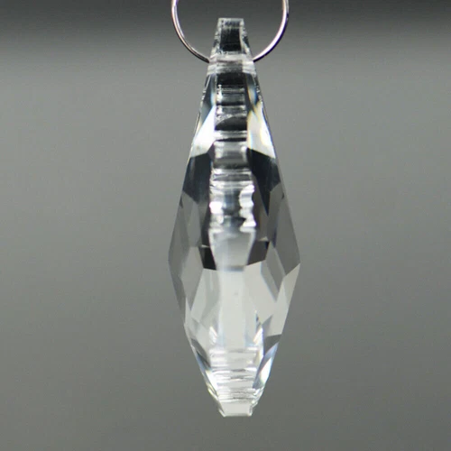 10Pcs Hanging Clear Crystal Maple Leaf Prisms Pendant Curtain Chandelier Decor - Picture 8 of 10
