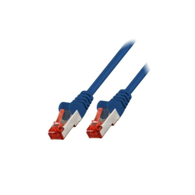 95462 Patch cord S/FTP 6 Line CCA PVC blau 0,5m 27AWG Goobay