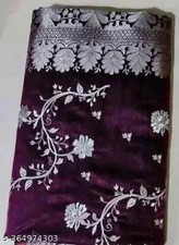 Women's Jacquard Saree With Running Blouse Piece