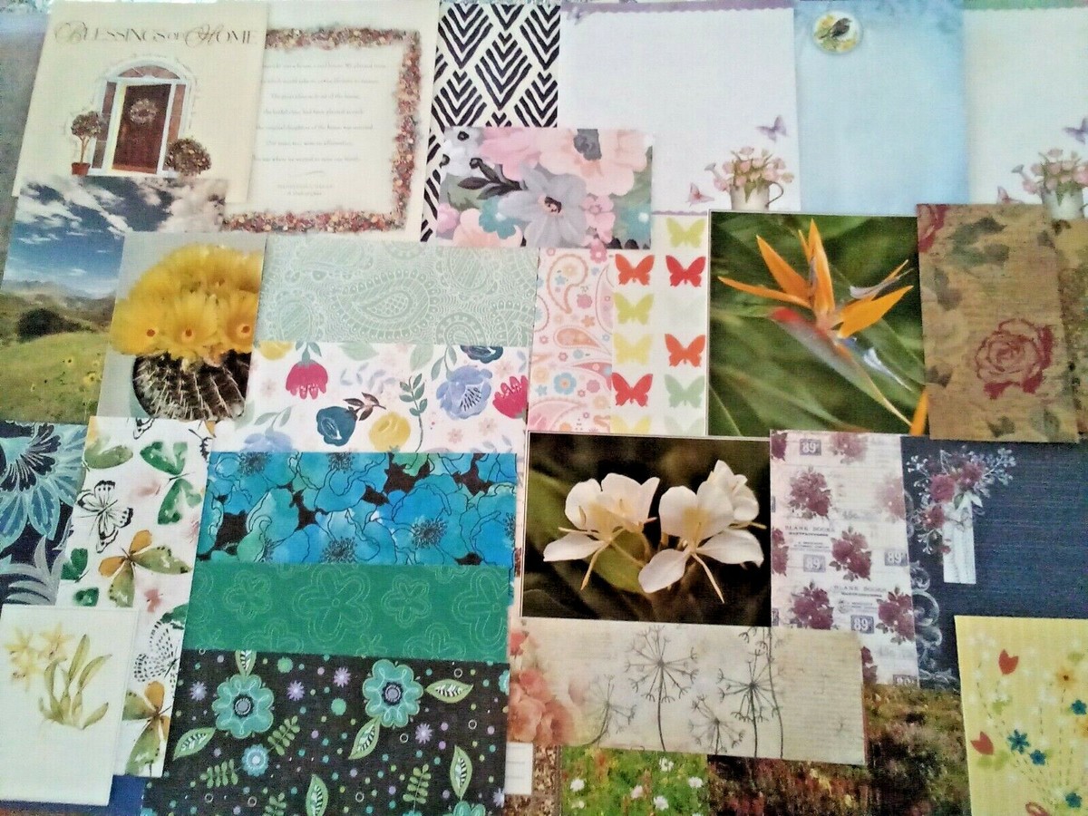Junk Journal/Card making Supplies, 136 Floral theme | eBay