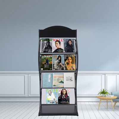 Newspaper Comic Display Book Shelf Rack Multi-layer Floor Storage Display Rack