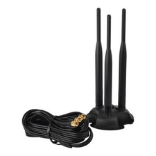 Triple 6dBi Dual Band Antenna WiFi Bluetooth Wireless Extender RP-SMA Male Wire