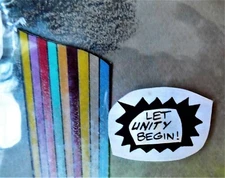 LET UNITY BEGIN              original art Ernie COLON Valiant Comics 14x17 in.