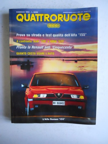 VIERRAD Nr. 436 1992 Test Alfa Romeo 155 Audi 100 BMW 520 [TR22]