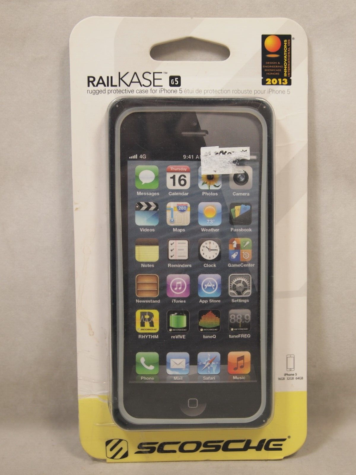 Scosche Black Aluminum Metal Dual Layer Bumper Case for iPho