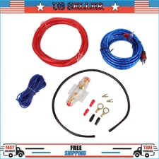 8 Gauge Car Audio Cable Wiring Kit AMP Amplifier Install RCA Subwoofer Sub