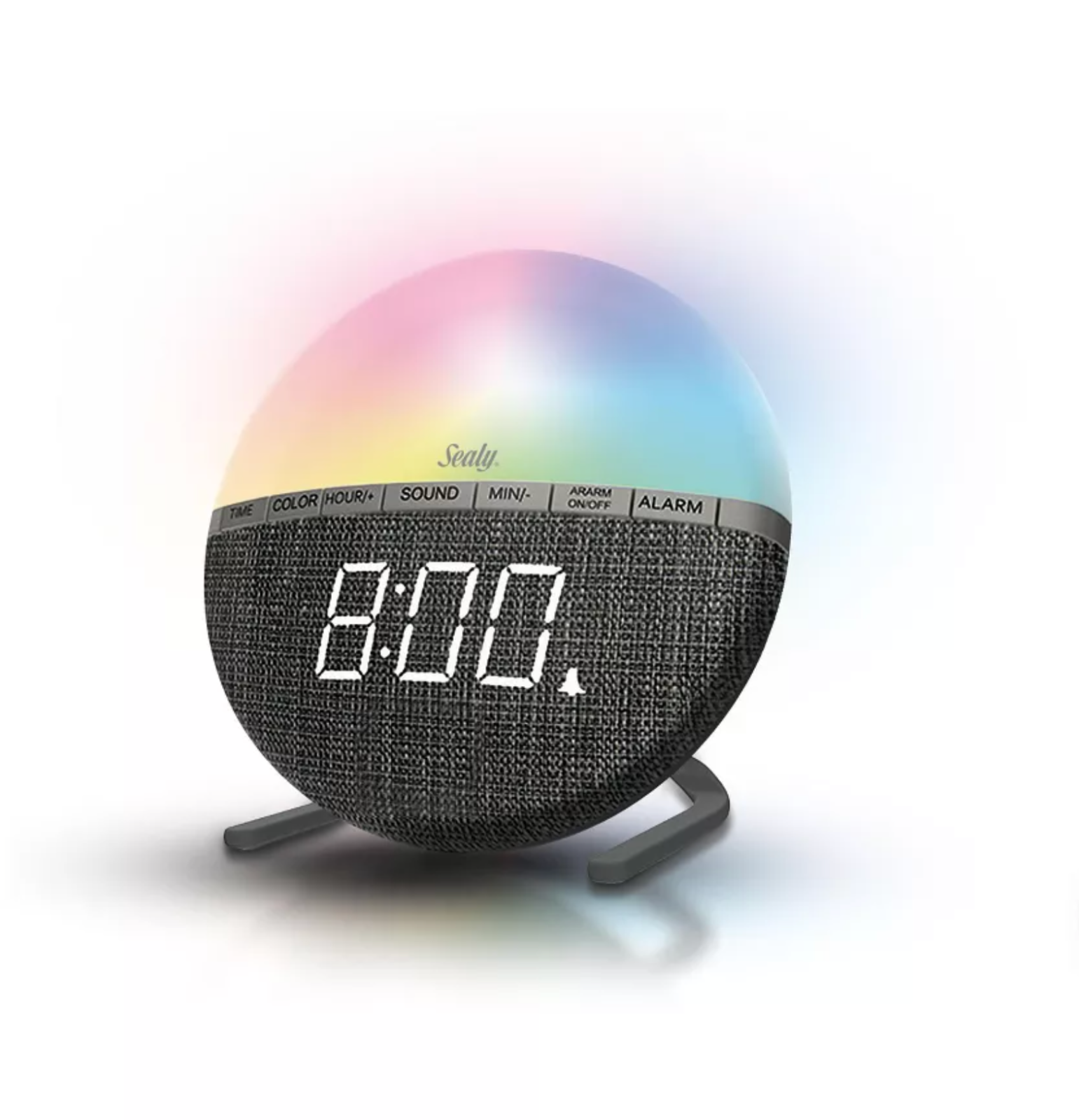 Sealy LED Fabric Wake-Up Clock Sound Machine with Night Light SN-112-image