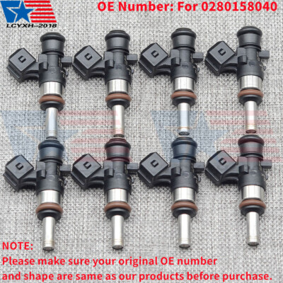 #ad #ad 8X Fuel Injectors fit Bosch Long Nozzle E85 LS3 LS7 LSA EV14KT 0280158040 980cc $227.99