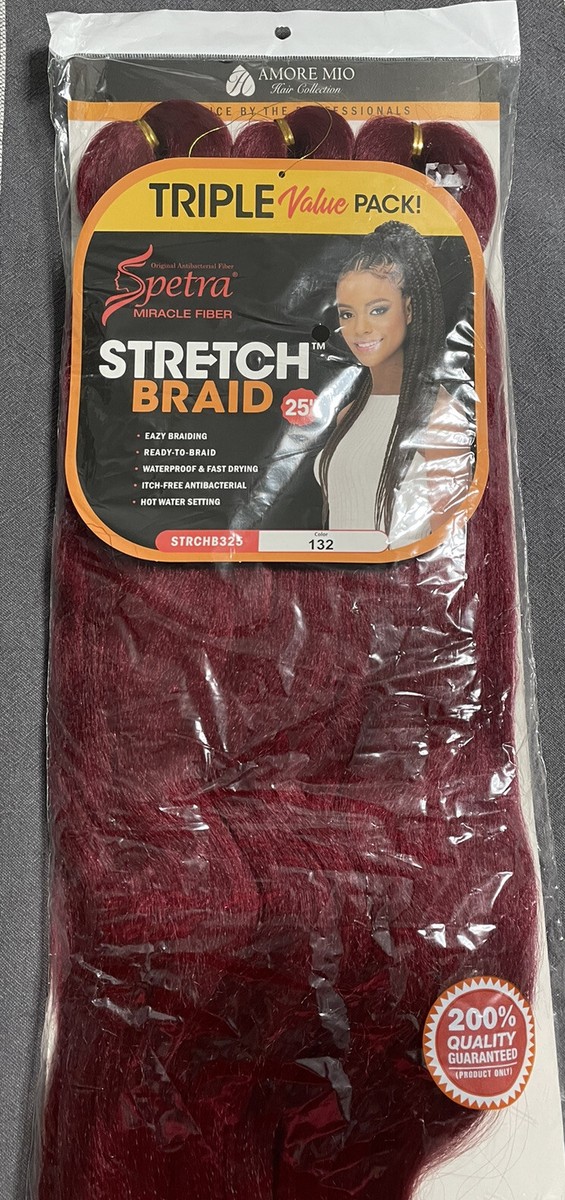 EZ BRAID Black Hair Pro Braid Pre-Stretched Spectra 25