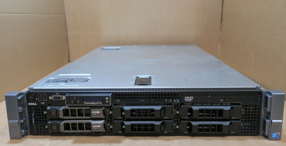 Dell PowerEdge R710 2 x SIX CORE XEON X5650 2.66GHz 128GB 2 x 146GB Rack Server - Image 2 of 4