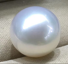 Huge 16mm Natural south sea genuine white round loose pearl undrilled 1758AAA