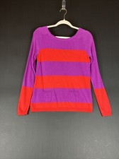Ann Taylor LOFT Women's Striped Long Sleeve Pullover Lightweight Sweater XSP Nwt