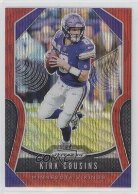 2019 Panini Prizm Red Wave Prizm 46/149 Kirk Cousins #127 12dm