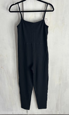 NWT Automet Black One Piece Catsuit Jumpsuit Tight Slim Fit Spaghetti Strap M