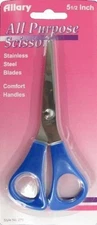 Allary 5 1/2 Inch All Purpose Scissors, Assorted Colors, Model #275
