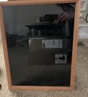 Glass Black Felt Oak Display Case With Brass Locking Latches 15” x 20” Wood Back — photo 6