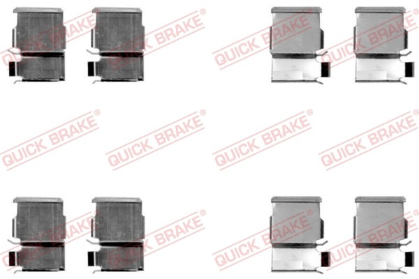 ZubehöRsatz Scheibenbremsbelag Quick Brake 109-1033 FüR Land Toyota 90 Cruiser 4-image