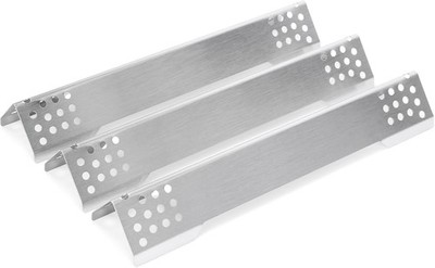 Edelstahl Brennerabdeckung Grill, Flammenverteiler, Rösle Videro, BBQ, 3 Stück
