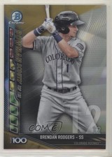 2017 Bowman Chrome Scouts Top 100 Gold Refractor 2/50 Brendan Rodgers 5h0