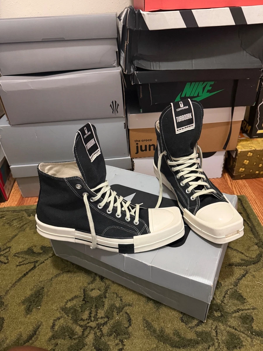 Converse Rick Owens x TURBODRK Chuck 70 High Black - огромный