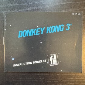 NES Donkey Kong 3 Arcade Classics, carrello CIB + manuale + scatola