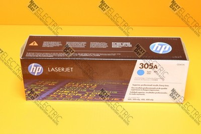 HP, 305A, CE411A, Laser Jet Printer toner Ink Blue Cyan Print Cartridge OEM