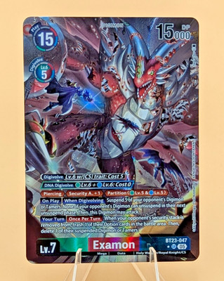 Digimon Examon BT23-047 SR* (Alternate Art) - Hackers' Slumber (BT-23)