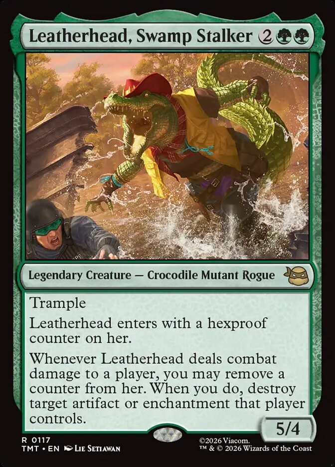 MTG TMNT R Leatherhead, Swamp Stalker #0117
