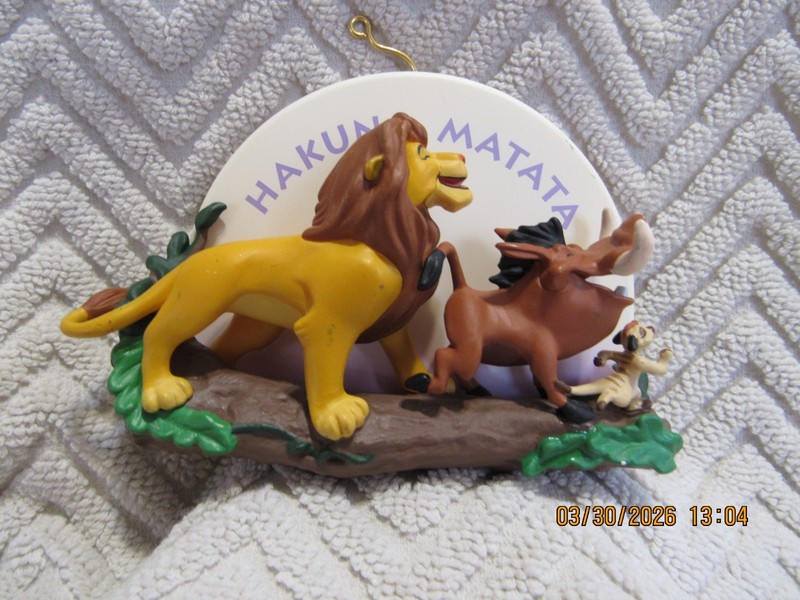 Hallmark Keepsake Simba Pumbaa & Timon Hakuna Matata Christmas Xmas Ornament