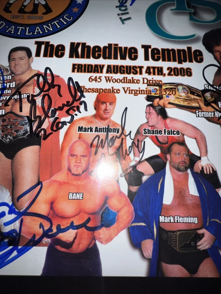 签名 Harley Race、JJ Dillion、Ivan Koloff、Tully Blanchard、Koko 小心 — 第 4/4 张图片