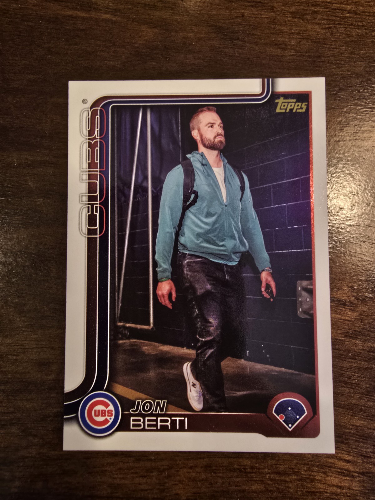 2025 Topps Update Jon Berti Golden Mirror Image Variation #US139 Cubs