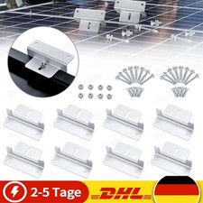 24 x Solarmodul Halterung Befestigung Aluminium Z Winkel PV Solar Modul Halter
